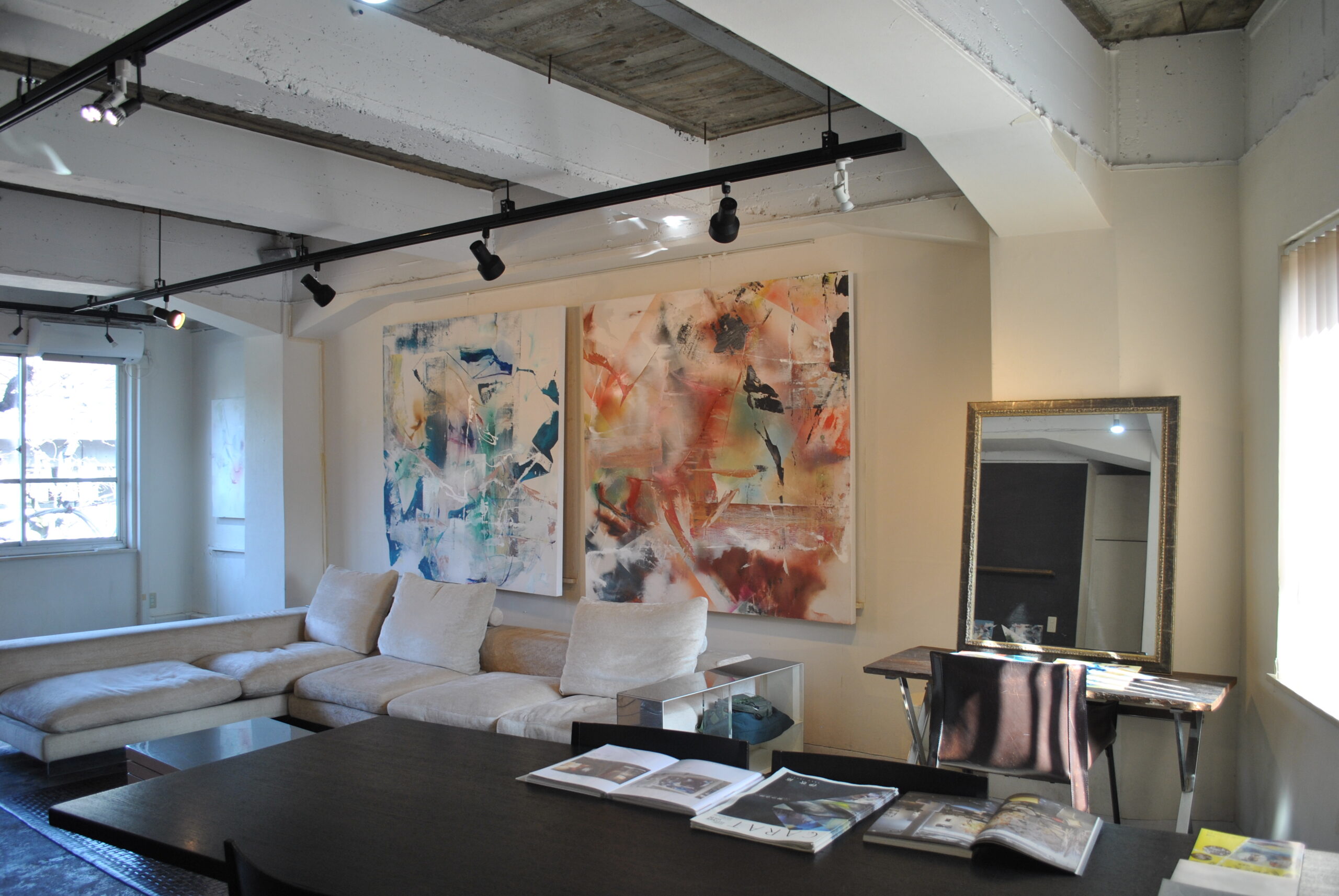 Taku Ibuki Solo Exhibition is being held now.